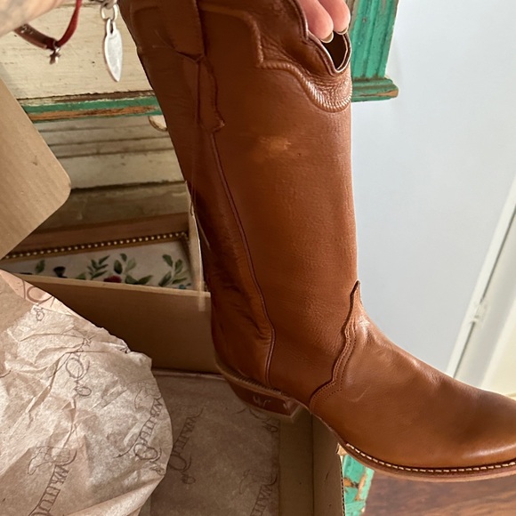 OUTLAW Cowboy Boots Brand New Ladies Adrian Tan sz. 8 - Picture 3 of 6